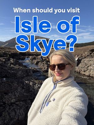 When is the best time to visit the Isle of Skye? 🏴󠁧󠁢󠁳󠁣󠁴󠁿 SPOILER: It's not actually summer... If you’re planning a Scotland trip and searching for when to visit the Isle of Skye, most advice will point you to May through September. That’s peak season in the Scottish Highlands. Accomodation is more expensive, tourist sites such as the Old Man of Storr and the Fairy Pools are at their busiest, and it's also midge season! If you want fewer crowds, lower prices and less chance of being eaten alive, look at October, November, March or April instead. The Isle of Skye in the off-season feels completely different. You can hike the Old Man of Storr without queues. Drive through the Quiraing without traffic building up. Actually take your time at the Fairy Pools. Skye also suits the quieter months, with low cloud over the Cuillin mountains, misty valleys and dramatic Highland scenery. It's also perfect if you do get a rainy day, there's lots to still do such as catching a film as LAS Port Righ, grabbing Pizza at Gasta or browsing the Isle of Skye Candle Company Shop. #Skye #Skyscanner #Travel #Scotland 