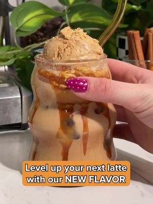The next trending latte just dropped! NEW Honey Graham Latte is out now in freezers and Scoop Shops!
