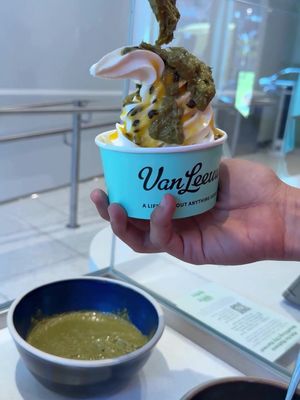 VL x @foodbabyny NY FRO-YO We’re launching FRO-YO AT NOHO the Van Leeuwen way,  FRIDAY, 3/27.  To celebrate we asked our favorite NYC food fam to show show us their “way.”  NICKY, DANNY & SAMMY’S WAY Strawberry Fro-Yo. Rainbow Sprinkles. Chocolate Curls. Peanut Butter Cups. Cookie Dough. MIKE & ALEX’S WAY Tart Fro-Yo. Passion Fruit. Pistachio Kataifi. Chocolate Curls. FRO-YO THE VAN LEEUWEN WAY