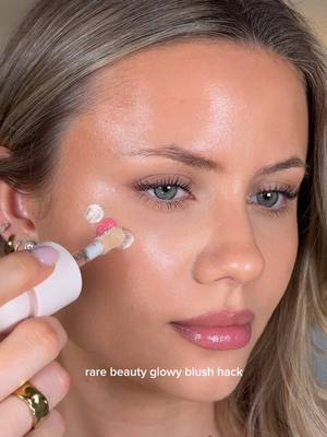 @Rare Beauty needs to make this as an actual product bc i looove 🎀🤍 #blushhack #glowyblush #makeup #makeupinspo 