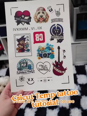 I recently tested out Cricut's new temporary tattoo sheets with my Cricut Maker 4, and I think the results are awesome! #Cricut #Cricuttattoo #Cricutmaker4