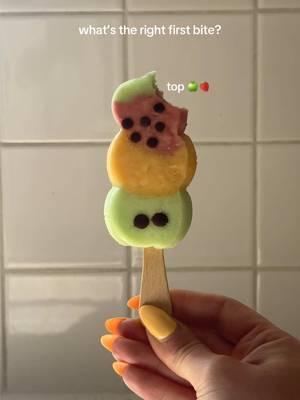 I think we know there’s only one right answer here…🫣 #firstbite #springsweets #frozendessert 