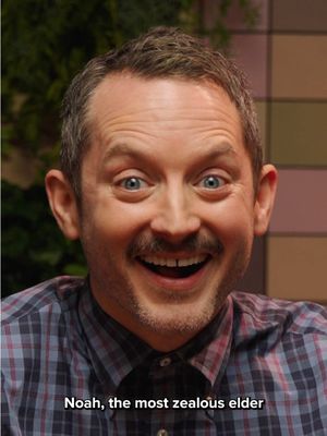 Josh reads Elijah Wood an excerpt from his college essay on Happy Feet and were ALL impressed. 😆 #LastMeals #MythicalKitchen #ElijahWood 