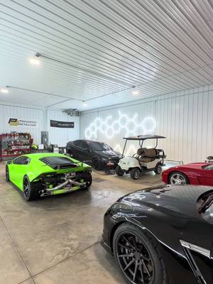 The shop was pretty lit this week #detailing #lamborghini #gtr #corvette #g8 