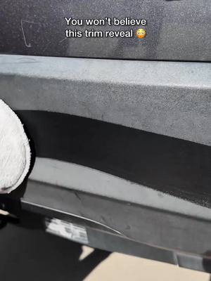 Watch closely 👀 This trim transformation only takes seconds. #detail #detailing #carcare #CleanTok #springclean​