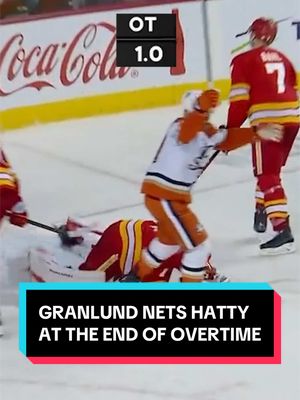 ONE SECOND⁉️ A HAT TRICK⁉️ #NHL #hockey #sports #MikaelGranlund #AnaheimDucks 