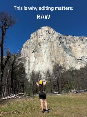 Nothing too over the top. Keep it subtle. I like to increase my saturation and contrast a bit. #editing #nationalpark #yosemite #travel #adventure 