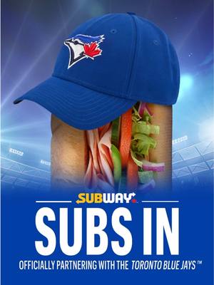 Subway is officially a partner of the @Toronto Blue Jays! are you ready for a season of subs and dubs?