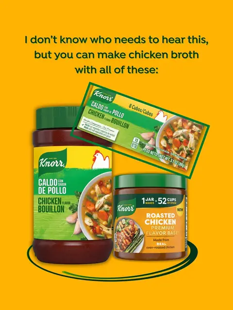 Send this to a friend who still has boxes of broth taking up their kitchen space 🍲🐔 #Knorr #bouillon #broth #chickenbroth #cookinghack