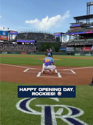 Play ball 🤩 @Colorado Rockies #broncos #rockies #openingday #bonix #throwback 