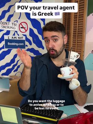 Every Greek Travel Agent 🇬🇷✨ #greekfunny #funnygreek #balkanmemes #funnyvideos #pov