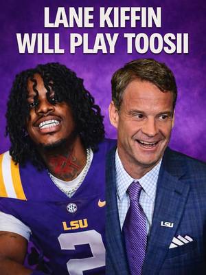 Lane Kiffin is actually going to let Toosii play 😂🔥 #TikTokCampaign #football #CollegeFootball #toosii #lsu 