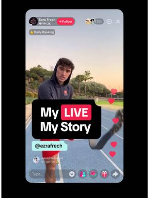 @Ezra Frech isn’t letting anything stop him from winning and neither should you 🫵🥇 #MyLIVEMyStory
