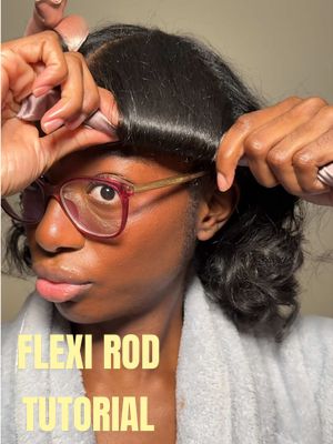 Replying to @JessLashae  This was lowkey hard to film/explain but I hope this helps some 😭🤞🏾 #flexirodtutorial #silkpressnaturalhair 