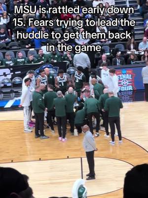 MSU in trouble early down 15 to UConn👀 #msu #uconn #MarchMadness #cbb #collegebasketball 