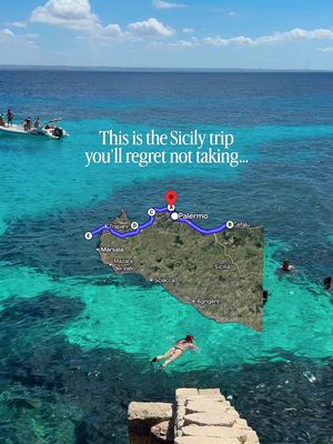 Detailed Sicily itinerary with tips you NEED below ✨FOLLOW @sinahsstories for more travel inspo, guides & itineraries like this! ✨Send it to the friend who NEEDS this! And here’s the perfect 7-day Sicily itinerary you need to do: Day 1+2 📍Palermo – Start with chaos, culture and the best street food energy. Stay at least one night so you can wander the markets in the morning, get lost in tiny streets and chase golden hour from a rooftop. 📍 Mondello – Your turquoise‑water beach escape from the city. Rent a sunbed and just float in the calm, shallow water between the pastel beach cabins. Day 3+4 📍Cefalù – A real‑life postcard. Climb up for the view over the terracotta roofs and spend the hour days on the promenade or wandering the cute Old Town. Day 5+6 📍Terrasini – For dramatic cliffs and that wild Sicilian coastline feeling. Slow walks along the lungomare and spontaneous dips if the sea is calm. 📍 Castellammare del Golfo – The perfect little base between mountains and sea. Dinner in the harbor, early mornings with the fishing boats and day trips to nearby beaches and nature reserves. Day 7 📍Favignana – Finish on an island where the water looks unreal. Rent a bike, hop from cove to cove and stay until the last ferry so you can watch the soft evening light over the island. ✨Hi, I’m Sinah and I love sharing travel tips that are actually useful: the little underrated spots, easy ways to see a place, and the kind of things that make a trip feel magical, plus guides and itineraries that help you explore the places. FOLLOW along for more!