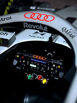 Tuned for the moment.  #Audi #AudiCanada #AudiR26 #AudiF1 #VorsprungDurchTechnik