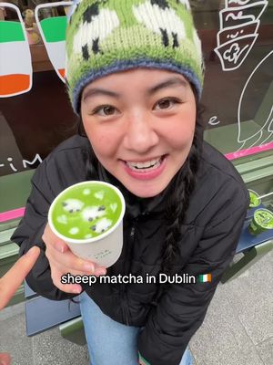 fluffy sheep matcha in DUBLIN 🇮🇪 from @OMMA DUBLIN 