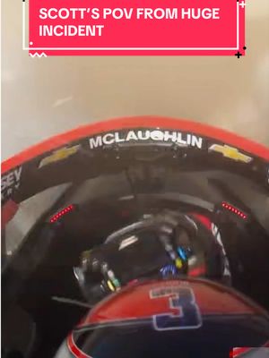 Scott’s POV to the scary incident in practice 2 #indycar #racing @INDYCAR on FOX 