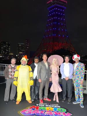 A view of the stars at Tokyo Tower 💫🗼 Get your tickets for The Super Mario Galaxy Movie, only in theaters Wednesday.#thesuperMarioGalaxymovie #supermariogalaxymoviemy #thesupermariogalaxymovierosalina #supermario