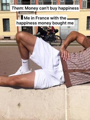 Money = flights Flights = travel Travel = happiness 😊 Follow for more money tips ✈️❤️ #moneytips #travelhumor #husbandwife #husbandwifecomedy #france 