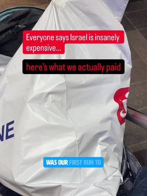 Everyone says Israel is insanely expensive…  so here’s what we actually paid on our first pharmacy run. We made Aliyah on Friday and walked about 15 minutes from our apartment in Jerusalem to Super-Pharm to grab some essentials. Total: 206.30₪ (~$56) Some things were more expensive, like toilet paper and batteries. Some were surprisingly cheaper - especially formula and wipes (we got an amazing deal). And some were pretty similar to what we paid at Target. Also worth noting: Super-Pharm definitely isn’t the cheapest place for everything. You can absolutely find better deals - and I’m still learning where to shop. Overall… not nearly as expensive as people make it sound. If you live in Israel and know the best places to shop, please let me know in the comments - I’d love the recommendations 🇮🇱