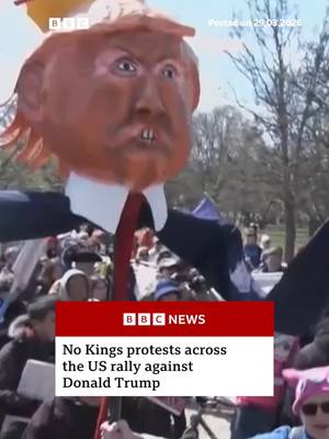 Organisers said they are protesting against policies imposed by US President Donald Trump. A White House spokesperson called the protests "Trump Derangement Therapy Sessions”. #US #NoKings #Protest #DonaldTrump #TrumpAdministration #BBCNews
