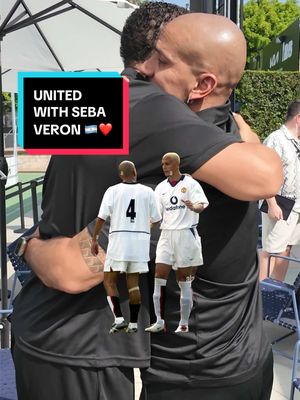 Argentinaaaaaaa! 🇦🇷 Juan Sebastian Veron  Ridiculous player… used to shut down training sessions with Rabona’s in the top bins!  Good to be UNITED my friend! #MUFC #argentina 