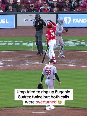Suárez cooked the ump with ABS 💀 (via @MLB, Reds.TV) #MLB #baseball #reds #umpire #eugeniosuarez 