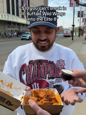 The only wing worth sneaking in @Buffalo Wild Wings #challenge #food #chickenwings #handshakebets #buffalowildwings 