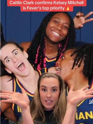 Looks like the Indiana Fever’s big 3 - Caitlin Clark, Aliyah Boston, and Kelsey Mitchell - are looking to run it back 👀. #WNBA 