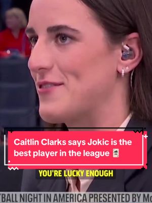 Caitlin Clark is a huge Nikola Jokic supporter 🙌 (🎥: NBC Sports)