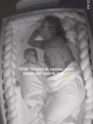 « Je crois qu’elle a bien dormi cette nuit » 🤡 ig loeliecasano | sp loeliecasanoo #nuitbebe #sommeil #sommeilbebe 