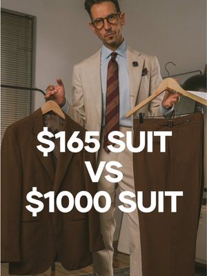 Now I’m a big believer in quality over quantity always. But I also believe that budget should never stop you from achieving your fashion goals and that everyone’s budget is different. With this in mind, I tried out a $165 suit to see how it compares to a $1000 suit - so that you don’t have to.  Was it worth it? Well, the fit is better than I was expecting and a little time at the tailor will definitely fix most of the issues I found. The fabric though, will always  fall short at this price point. It’s mostly synthetic so even the small amount of linen won’t make it very breathable. In saying that, the jacket is unlined and the fabric is incredibly lightweight.  With regards to sizing, I’m 1.78m (5,83 feet) and weigh around 67kg (148lbs) - my size is usually a 46 jacket and 30/31 trousers. After checking the size guide on this suit I went with a 50B though, I should have maybe gone with a 52A for longer sleeves and a slimmer waist.  #budgetfashion #menstyle #budgetstyle 
