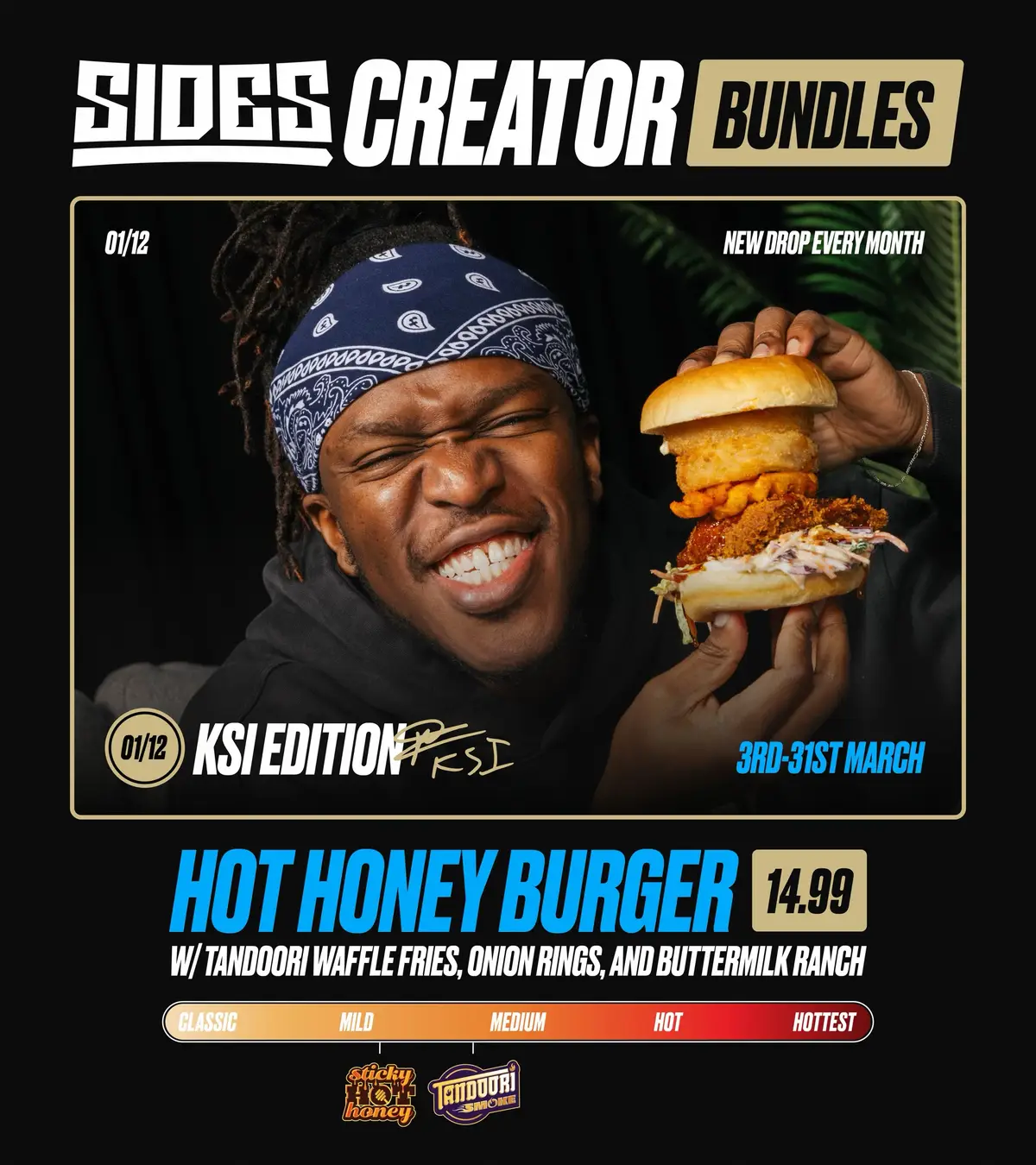 Order through loyalty before March 31st for your shot at Charity Match tickets ⚽️👀  EXTRA entry if you order @ksi creator bundle 🍔