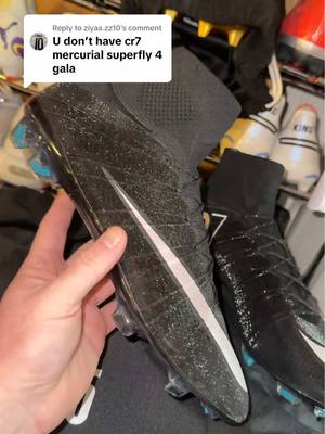 Replying to @ziyaa.zz10 These CR7 football boots SHINE in the light! One of my favourite Nike boots ever… 😮‍💨 #cr7 #ronaldo #nikefootball #mercurial #footballboots 