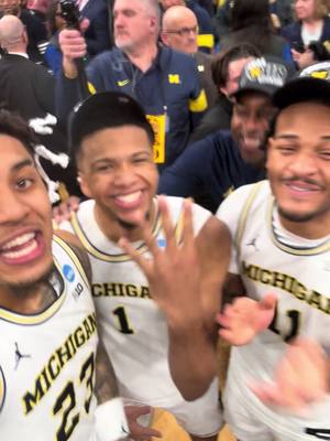 This trio is going to the Final Four! #goblue #finalfour