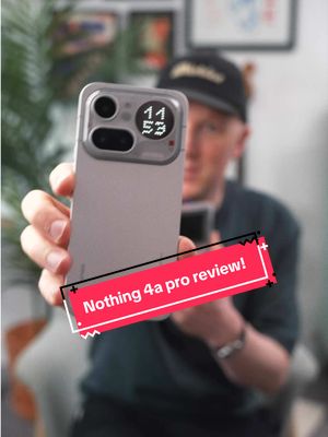 Yeah, the @Nothing 4a Pro is a sweet mid range device 😮‍💨 #nothing #nothingphone4apro #tecktok #review 