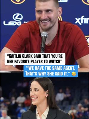 Nikola Jokić’s response to being told Caitlin Clark said he’s her favorite player to watch 😭 (via @DNVR Sports) #NBA #basketball #nbabasketball #nikolajokic #caitlinclark