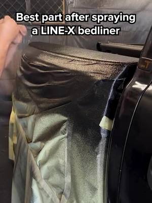 The spray is satisfying but the peel? That’s the real reward. 👌 Nothing beats that clean reveal after a fresh LINE-X bedliner goes down. 🎥 : Line-X San Diego @linexsandiego #LINEX #LINEX #PeelMoment #Bedliner