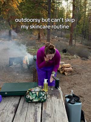 always wear your spf but also wash it off before bed! #skincare #outdoorskincare #dometic #glamping @Prequelskin @Dometic @REI 