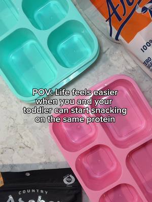 Ultimate parent hack: matching snack plate that hits a parent’s protein goals AND keeps the toddler happy. #grassfed #momtok #momhacks #snacks #snackideas 