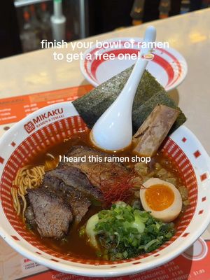 FINISH YOUR BOWL OF RAMEN TO GET A FREE ONE YOUR NEXT VISIT IN DENVER 🍜  📍 14302 E Cedar Ave Unit B Aurora, CO  80012 #denver #denverfood #denvercolorado 