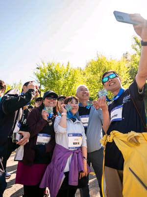 Reminiscing with some highlights from last year's 10 km race 🩵💚 Hands up if you're taking on the 10 km at the Servus Calgary Marathon on May 23?! 👋
