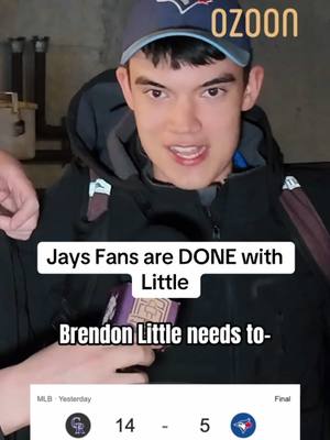 Brendon Little is not having a good time right now. What should happen next? Let us know👇 @Fan First Jays gamedays powered by @ozooncanada !  #bluejays #rockies #baseball #MLB #BrandPartner 