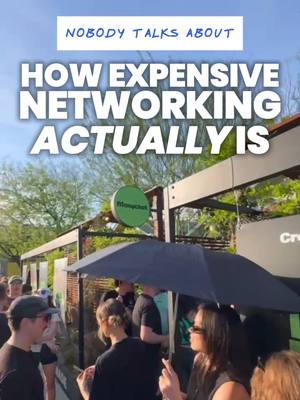 Everyone tells you to network but no one tells you how expensive networking is when you're broke. And yet, I found myself going anyways. On zero salary. People would ask how business was going. I'd say "really good." Meanwhile I'm mentally calculating whether I can afford to stay an extra night. Here's what I learned though. → Every room I paid to be in eventually paid me back. Not right away. But the deal that closed 8 months later started with a handshake at a conference I almost didn't buy a ticket to. Networking isn't expensive. Not investing in the right rooms is.