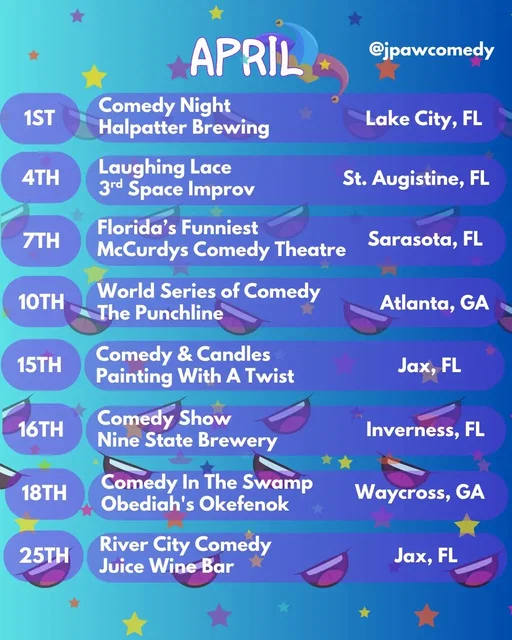 Got some comedy for you this April! Come out to a show! Have tons of shows coming up. 🎟️🔗in bio 