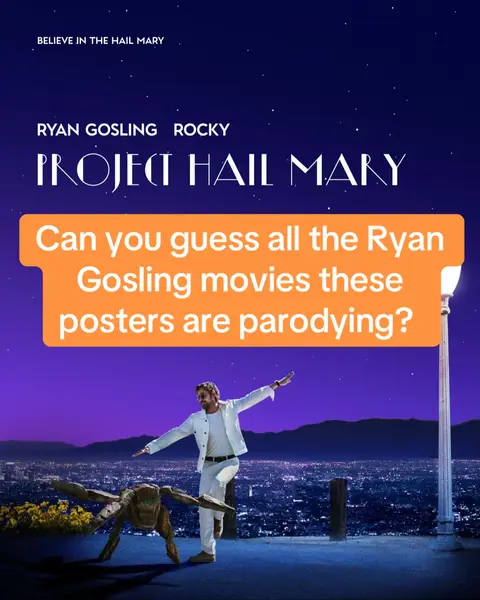 Ryan Gosling recently recreated an iconic poster from one of his most loved roles, inspiring theatre chain District Movies to create their own creations with a Project Hail Mary twist! Which is your favourite?  Credit: District Movies  #fyp #ryangosling #projecthailmary #movies 