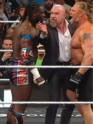 LET ‘EM FIGHT 😫😫😫😫😫 #WWE #ObaFemi #BrockLesnar #TripleH
