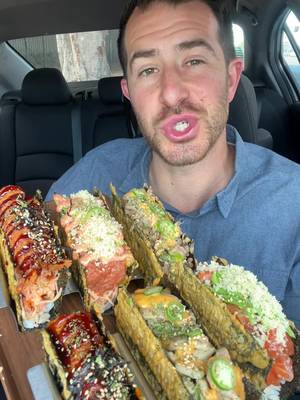 Crunchy Sushi Tacos #eat #taste #asmr #mukbang #foodlosangeles